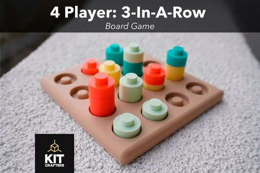 4 Player: 3-In-A-Row - Board Game